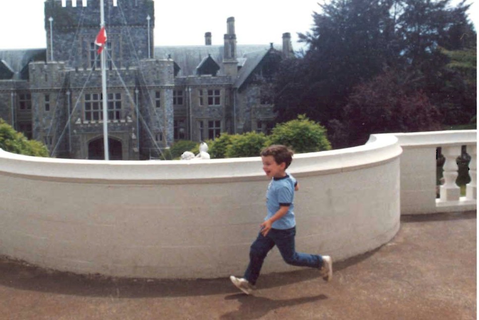 Brian Practicing for the Recruit Obstacle Course