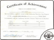 Continuing Education Diploma - 1974