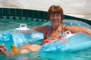 Marie Relaxing in Pool