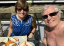 Our First Lunch by the Pool