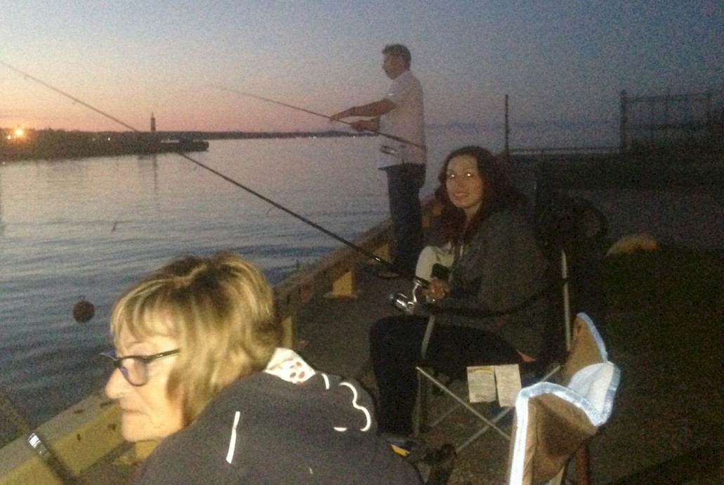 Fishing For Salmon in Owen Sound Harbour