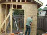 Here I am Putting on the Siding